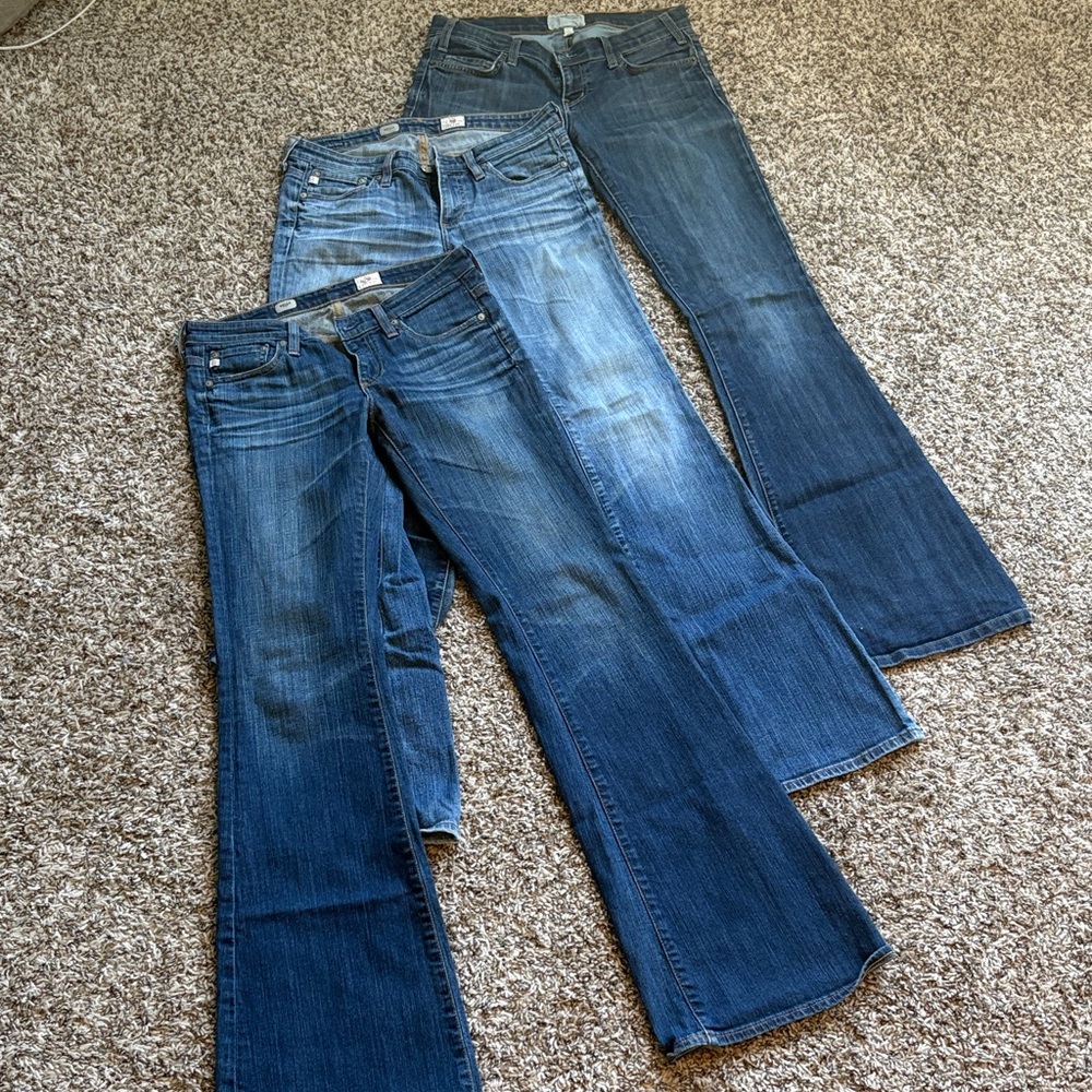 3 Pairs of Flare Jeans - Excellent Condition